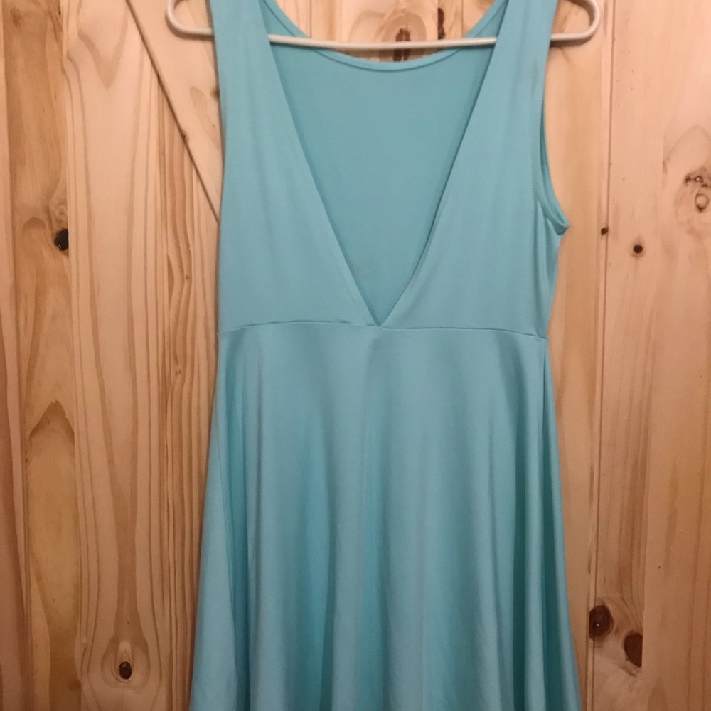 Open back spring dress